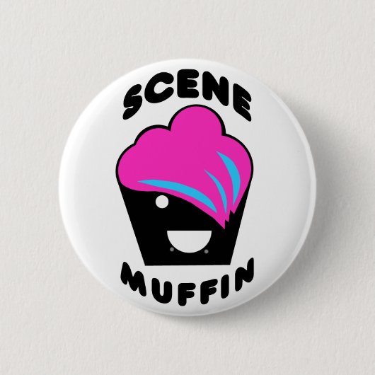 Greg the Scene Muffin Ronde Button 5,7 Cm (Voorkant)
