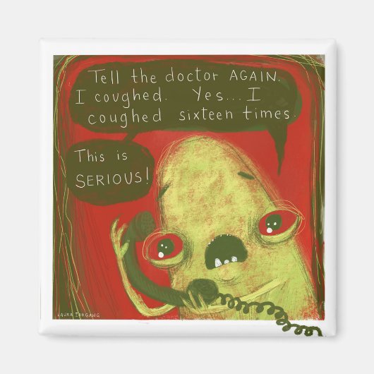 Gregg magnet van Laura Irrgang - Ik hoest (Voorkant)