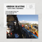 Gregg Racing actieffoto Briefkaart (Voorkant / Achterkant)