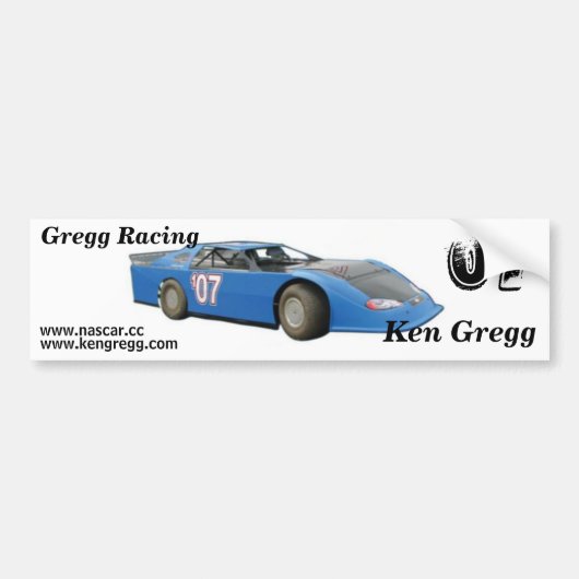 Gregg Racing bumper sticker (Voorkant)