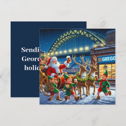 Greggs bij de Brug Feestdagenkaart (Voorkant / Achterkant)