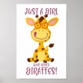 Gregor Giraffe - Gewoon een meisje dat van Giraffe Poster (Voorkant)