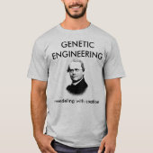 Gregor Mendel Genetic Engineering T-shirt (Voorkant)