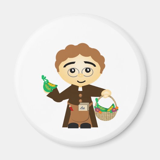 Gregor Mendel Magneet (Voorkant)