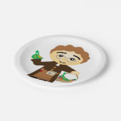 Gregor Mendel Papieren Bordje (Gekanteld)