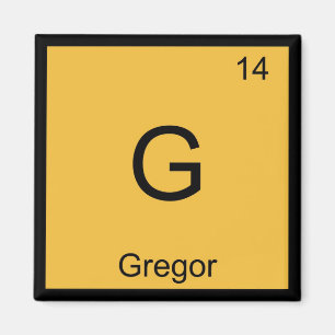Gregor Naam Chemie Element Periodiek Systeem Magneet