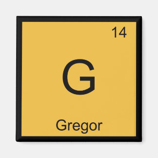 Gregor Naam Chemie Element Periodiek Systeem Magneet