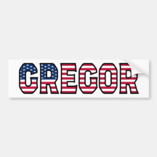 Gregor Name Vorname USA Aufkleber Sticker Auto