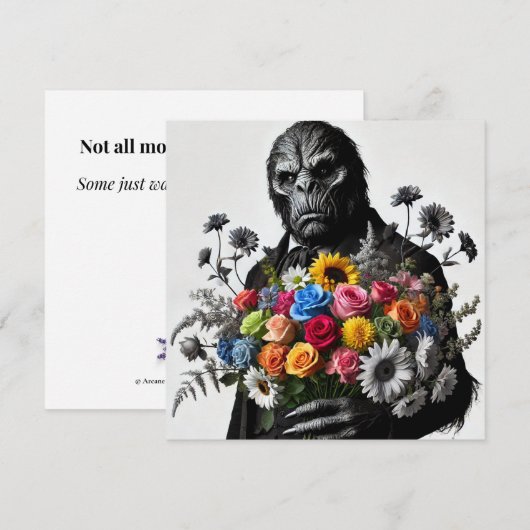 Gregor Thistlegruff - Gotisch Wenskaart (Voorkant / Achterkant)