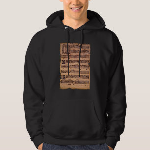 Gregoriaanse Chants Bladmuziek Geschiedenis-liefhe Hoodie