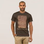 Gregoriaanse Chants Bladmuziek Geschiedenis-liefhe T-shirt (Voorkant volledig)