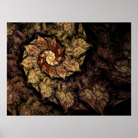 Gregorian Chant Fractal Poster (Voorkant)