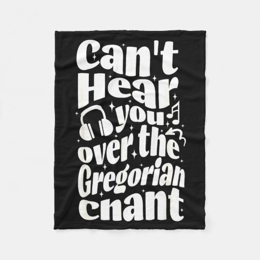 Gregorian Chant Funny Catholic Traditional Latin M Fleece Deken (Voorkant)