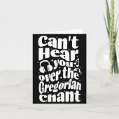 Gregorian Chant Funny Catholic Traditional Latin M Kaart (Voorkant)