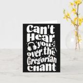 Gregorian Chant Funny Catholic Traditional Latin M Kaart (Gele Bloem)