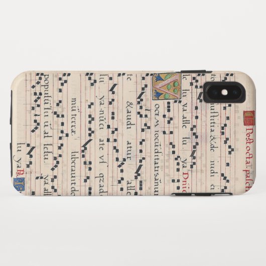 Gregorian chant iPhone case XS Max (Achterkant (horizontaal))