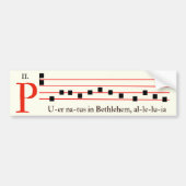 Gregorian Chant Latijn Mass Trad katholieke ivory Bumpersticker (Voorkant)