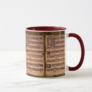 Gregorian Chant Music Sheet Drink Mok