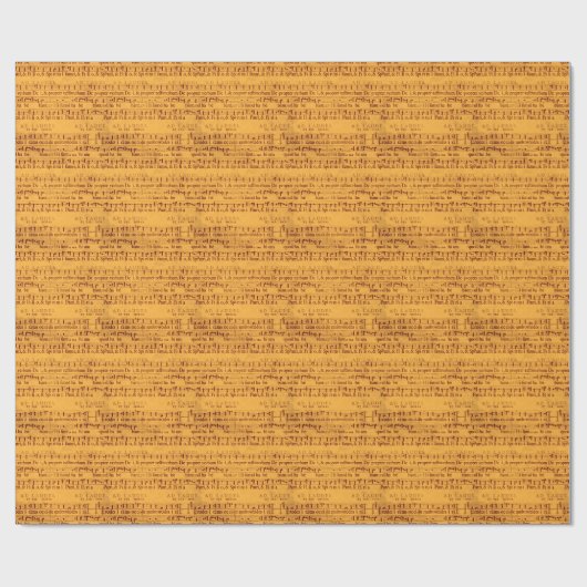 Gregorian chant muziekscore cadeaupapier (Vlak)