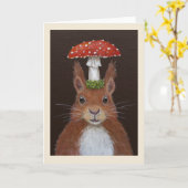 Gregory de Europese rode eekhoorn kaart (Gele Bloem)