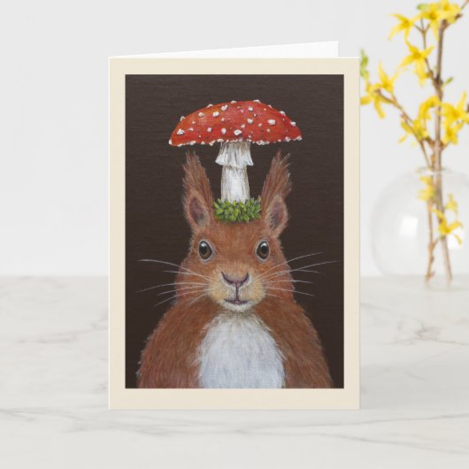 Gregory de Europese rode eekhoorn kaart (Gele Bloem)