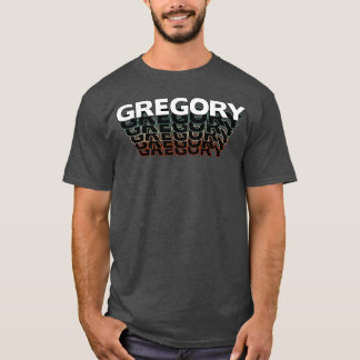 Gregory Grappige Retro Vintage Zonsondergang Grego T-shirt