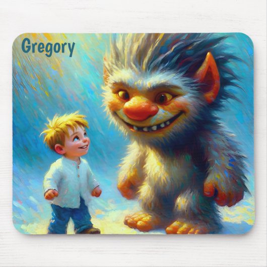 GREGORY ~ Halloween monster Muismat (Voorkant)