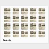 Gregory House, Doane, Thompson residentie Vierkante Sticker (Vel)