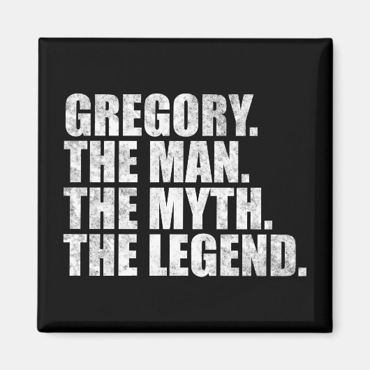 Gregory naam, Gregory De Man De Mythe De Legende Magneet (Voorkant)