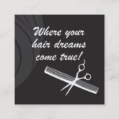 Gregory Tomos Salon Vierkante Visitekaartje (Achterkant)