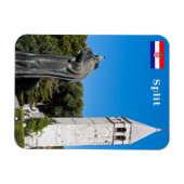 Gregory van het Nin-standbeeld in Split - Dalmatia Magneet (Horizontaal)