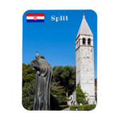 Gregory van het Nin-standbeeld in Split - Dalmatia Magneet (Verticaal)