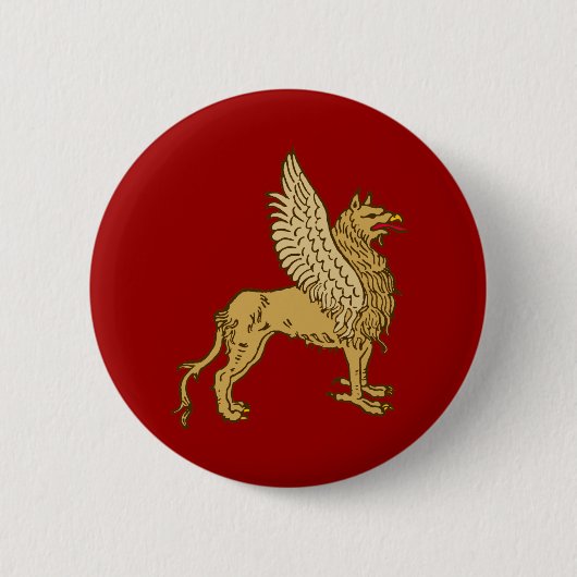 Greif griffin gryphon ronde button 5,7 cm (Voorkant)