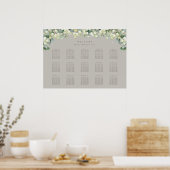 Greige 28x20" 15 Tafels van 8 Zitkaarten Poster (Keuken)