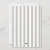 Greige/Beige Stripes Glory to God Flat Photo Feestdagenkaart (Achterkant)