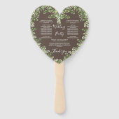 Greige Eucalyptus Herfst Autumn Handwaaier (Achterkant)