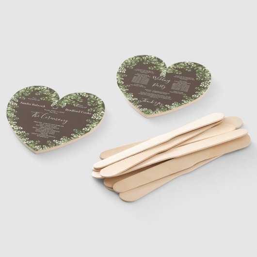 Greige Eucalyptus Herfst Autumn Handwaaier (Niet-gemonteerd)