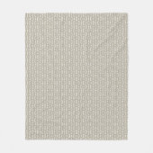 Greige - Grijs en Beige Decor Fleece Deken (Voorkant)