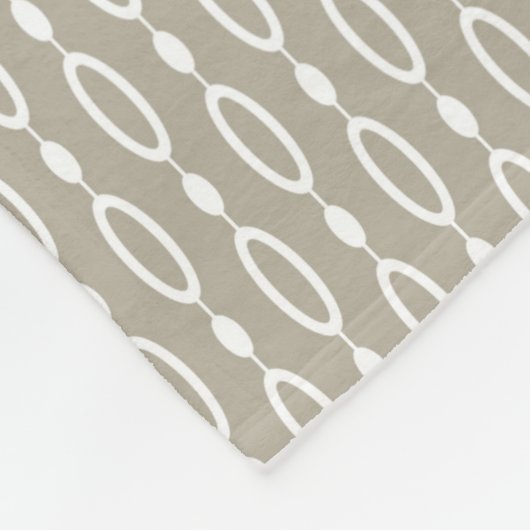 Greige - Grijs en Beige Decor Fleece Deken (Hoek)