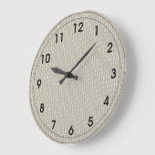 Greige - Grijs en Beige Decor Grote Klok (Hoek)