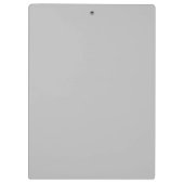 Greige Luxe Serif Persoonlijke Aangepaste Naam Klembord (Achterkant)