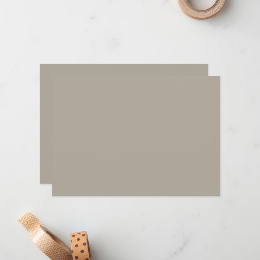 Greige Notitiekaartje (Voorkant / Achterkant in situ)
