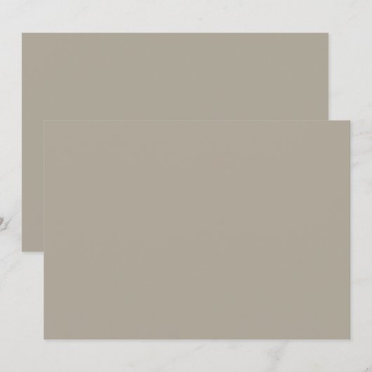 Greige Notitiekaartje (Voorkant / Achterkant)