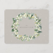 Greige Snowberry + Eucalyptus boeket receptie Informatiekaartje (Achterkant)