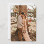 Greige Snowberry+Eucalyptus Receptie Foto Kaart (Achterkant)