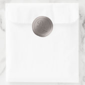 Greige Taupe 2 Letter Monogram Wax Seal Stickers (Tas)