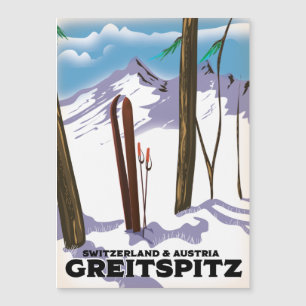 Greitspitz Zwitserland & Oostenrijk Ski-poster