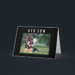 GREMAN SHEPHARD ZEGT "HAPPY BIRTHDAY SON" KAART<br><div class="desc">Dit is een GREAT-kaart voor UW ZON op zijn "speciale dag" - Zijn verjaardag!</div>