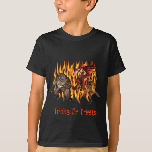 Gremlin Demon Monster Halloween T-Shirt (Voorkant)
