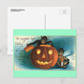 Gremlin Goblin  Pumpkin Briefkaart (Voorkant / Achterkant)